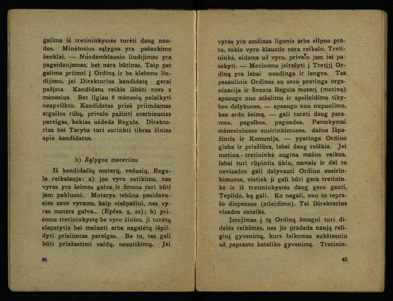 Naujas vadovėlis šv. Pranciškaus tretininkams / sustatė T. Pranciškus Bizauskas O. F. M. – 3-ias papild. ir pager. leid. – Kaunas: [s.n.], 1934. – 200 p.