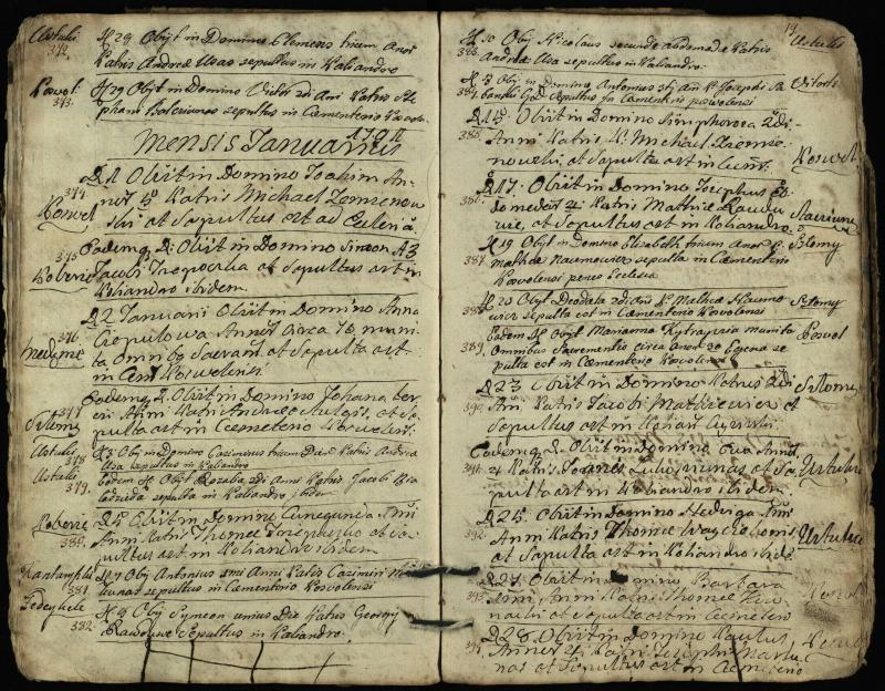 Pasvalio Romos katalikų parapijos bažnyčios 1788–1794 metų mirties metrikų knyga