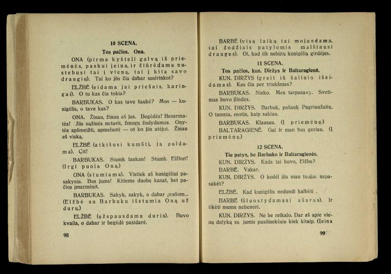 Kur laimė? : 5 veiksmų drama / J. Dobilas. – Kaunas: autoriaus leidinys, 1930. – 165, [1] p.