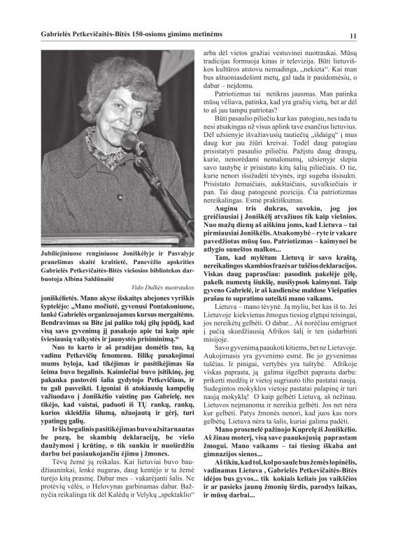 Šiaurietiški atsivėrimai : Pasvalio krašto istorijos ir kultūros žurnalas 2011, nr. 1 (30)