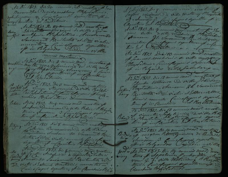 Pušaloto Romos katalikų parapijos bažnyčios 1810–1827 metų mirties metrikų knyga
