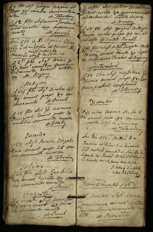 Pasvalio Romos katalikų parapijos bažnyčios 1744–1776 metų mirties metrikų knyga