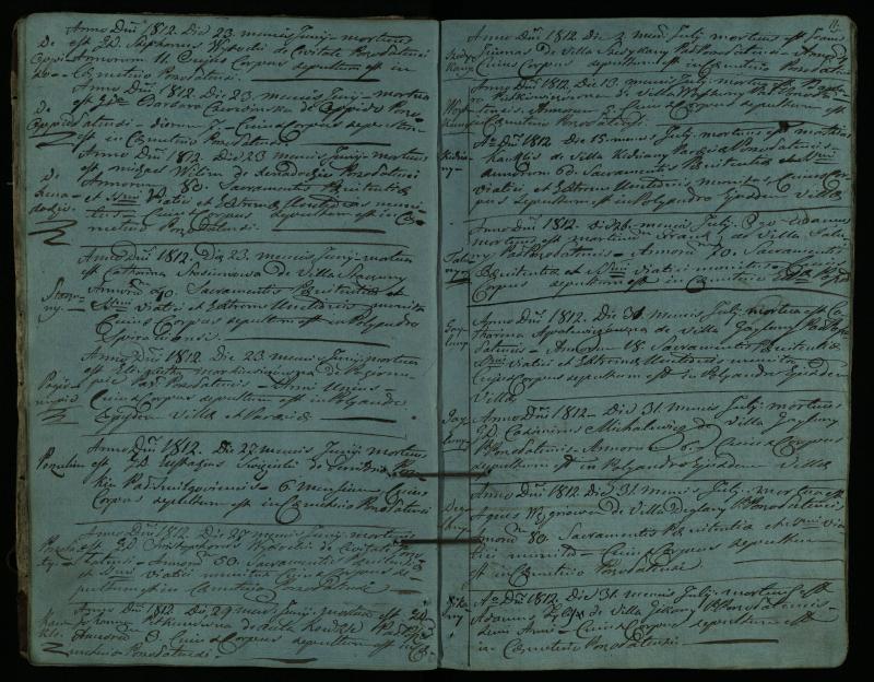 Pušaloto Romos katalikų parapijos bažnyčios 1810–1827 metų mirties metrikų knyga