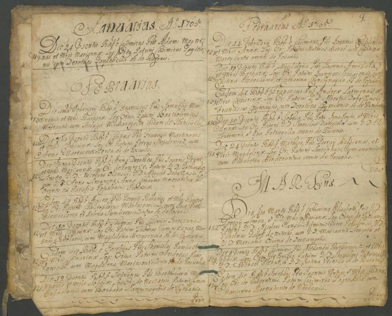 Pasvalio Romos katalikų parapijos bažnyčios 1703–1718 metų krikšto metrikų knyga