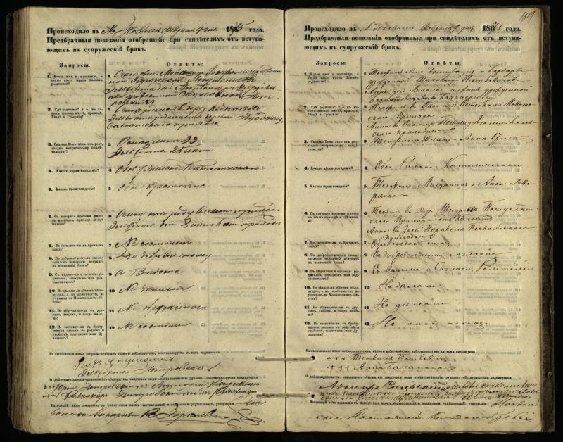 Pasvalio Romos katalikų parapijos bažnyčios 1866–1876 metų priešjungtuvinės apklausos knyga