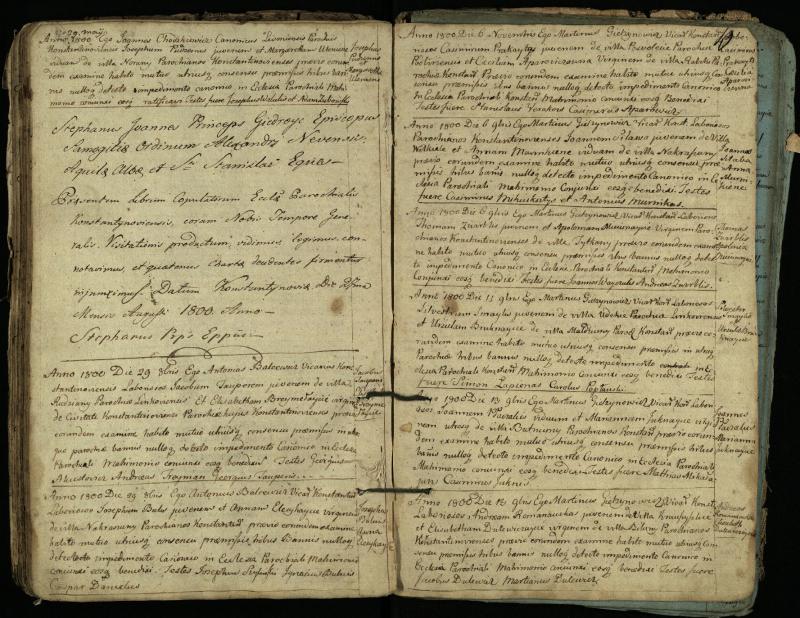 Vaškų (Konstantinavo) Romos katalikų parapijos bažnyčios 1766–1804 metų jungtuvių metrikų knyga