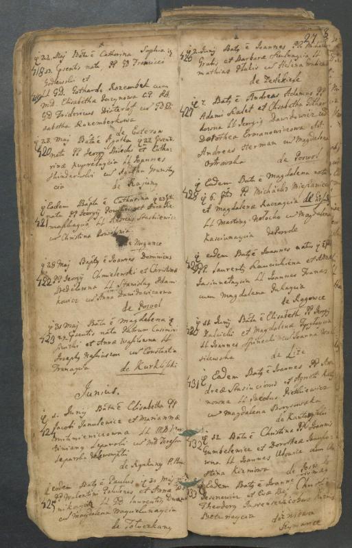 Pasvalio Romos katalikų parapijos bažnyčios 1749–1772 metų krikšto metrikų knyga