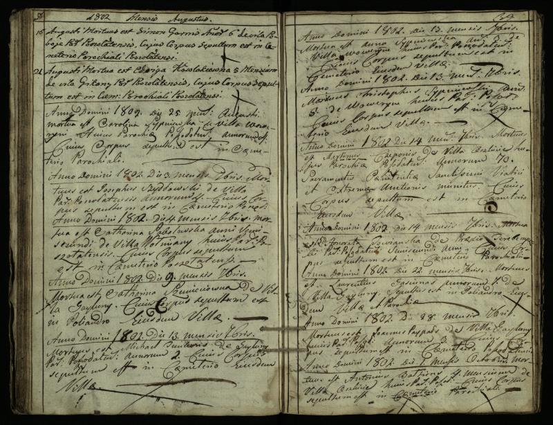 Pušaloto Romos katalikų parapijos bažnyčios 1785–1810 metų mirties metrikų knyga