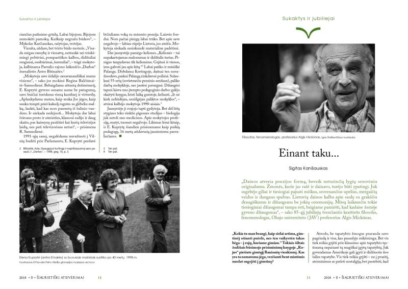 Šiaurietiški atsivėrimai : Pasvalio krašto istorijos ir kultūros žurnalas 2018, nr. 2 (45)