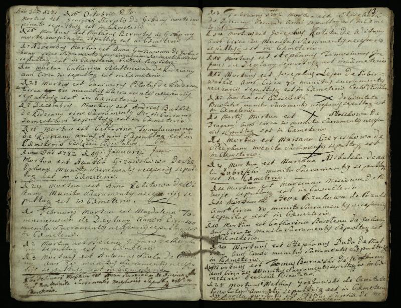 Pušaloto Romos katalikų parapijos bažnyčios 1772–1785 metų mirties metrikų knyga