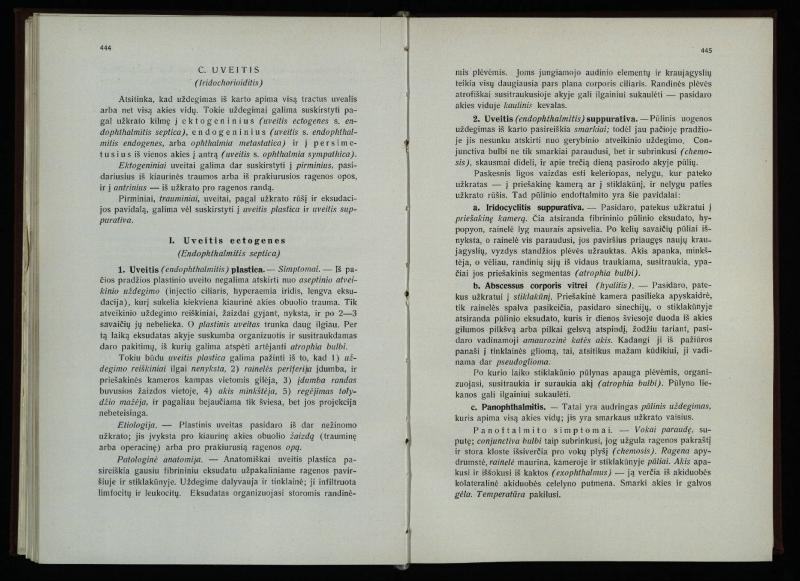 Akių ligų vadovas / Petras Avižonis. – Kaunas: Medicinos fakultetao leidinys, 1940. – VIII, 841, [2] p., 18 iliustr. lap.