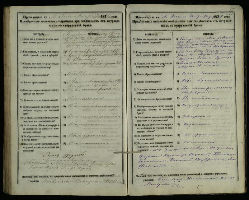 Pasvalio Romos katalikų parapijos bažnyčios 1876–1885 metų priešjungtuvinės apklausos knyga