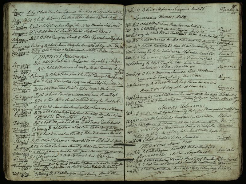 Pasvalio Romos katalikų parapijos bažnyčios 1794–1819 metų mirties metrikų knyga