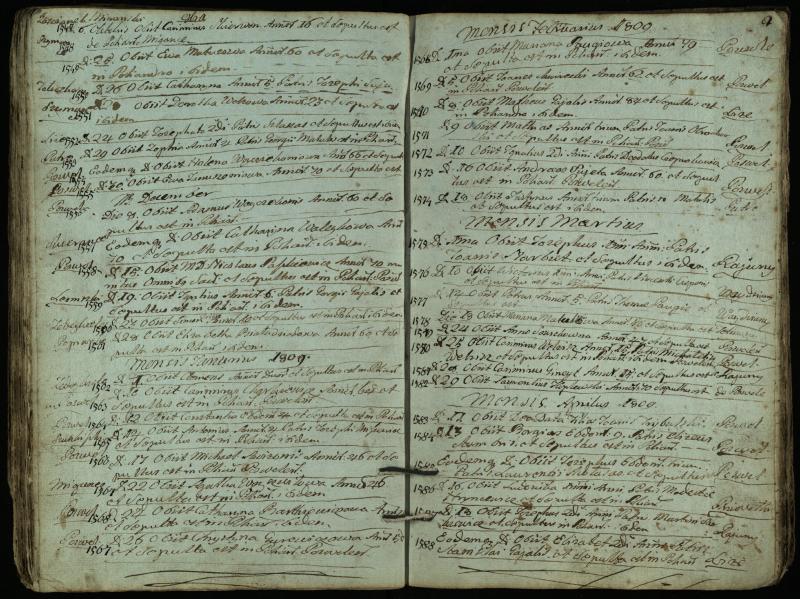 Pasvalio Romos katalikų parapijos bažnyčios 1794–1819 metų mirties metrikų knyga