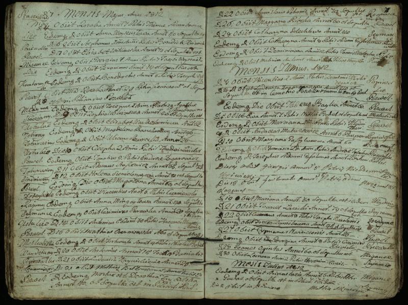 Pasvalio Romos katalikų parapijos bažnyčios 1794–1819 metų mirties metrikų knyga
