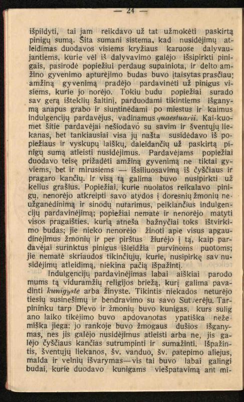Viduramžių bažnyčios vaizdas / (historiškas piešinėlis Li); sutrumpino ir sulietuvino kun. Jonas Šepetys. – [S.l.]: [s.n.], 1912 (Vilnius: M. Kuktos sp.). – 31 p.