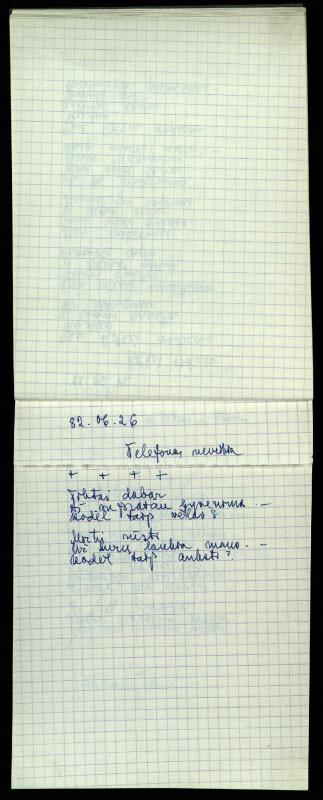 Poeto Jono Vytauto Nistelio eilėraščių sąsiuvinis