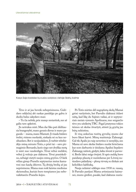 Šiaurietiški atsivėrimai : Pasvalio krašto istorijos ir kultūros žurnalas 2014, nr. 1 (36)
