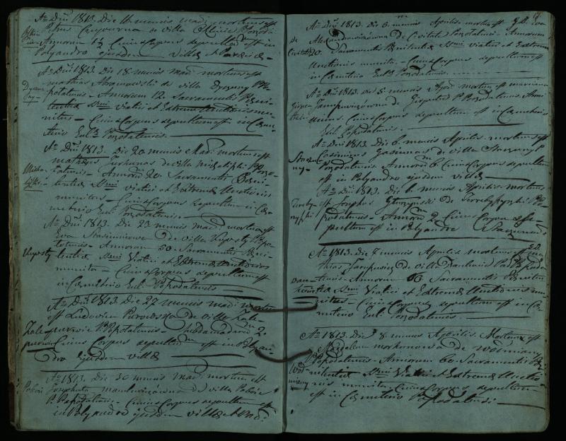 Pušaloto Romos katalikų parapijos bažnyčios 1810–1827 metų mirties metrikų knyga