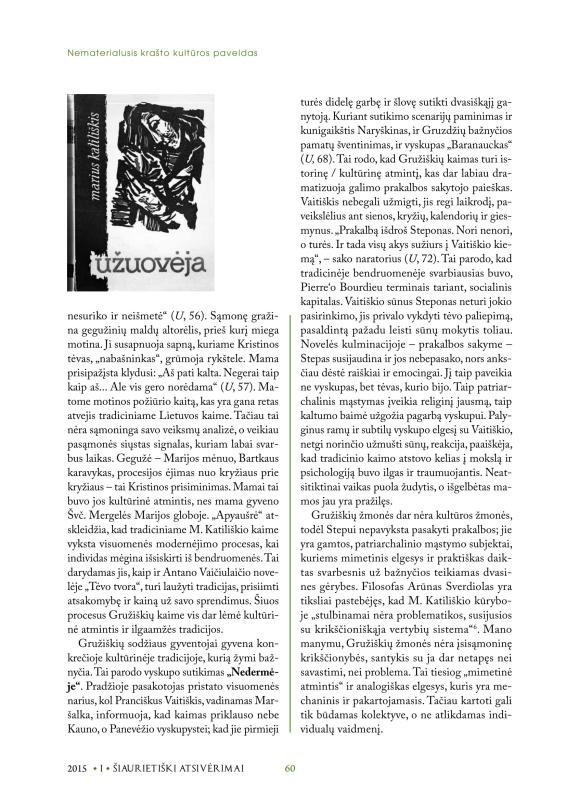 Šiaurietiški atsivėrimai : Pasvalio krašto istorijos ir kultūros žurnalas 2015, nr. 1 (38)