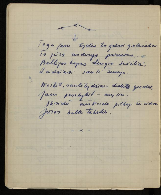 Žurnalisto, literato, vertėjo Kazimiero Pūro kūrybos V sąsiuvinis. Eilėraščiai, 1951–1952 m.