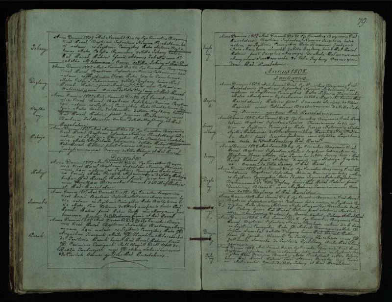 Pušaloto Romos katalikų parapijos bažnyčios 1802–1814 metų krikšto metrikų knyga