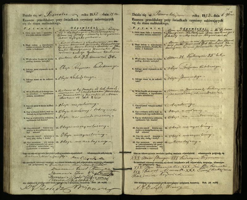 Pasvalio Romos katalikų parapijos bažnyčios 1849–1859 metų priešjungtuvinės apklausos knyga
