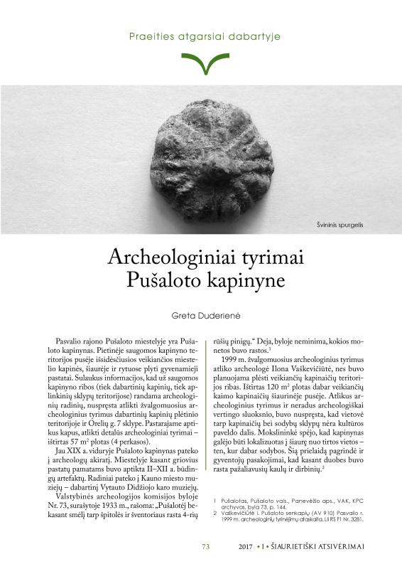 Šiaurietiški atsivėrimai : Pasvalio krašto istorijos ir kultūros žurnalas 2017, nr. 1 (42)