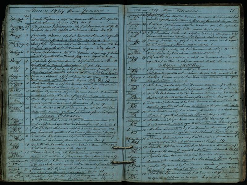 Pasvalio Romos katalikų parapijos bažnyčios 1819–1827 metų mirties metrikų knyga