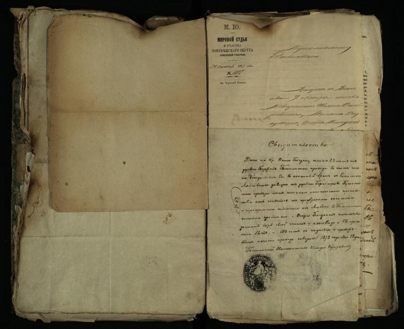Pušaloto Romos katalikų parapijos bažnyčios 1843–1879 metų gaunamų raštų knyga