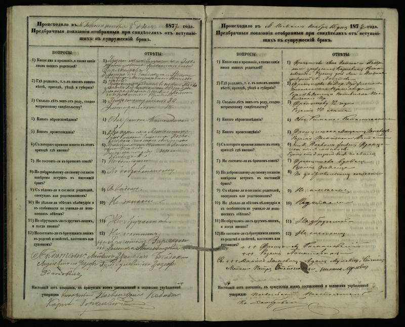 Pasvalio Romos katalikų parapijos bažnyčios 1876–1885 metų priešjungtuvinės apklausos knyga