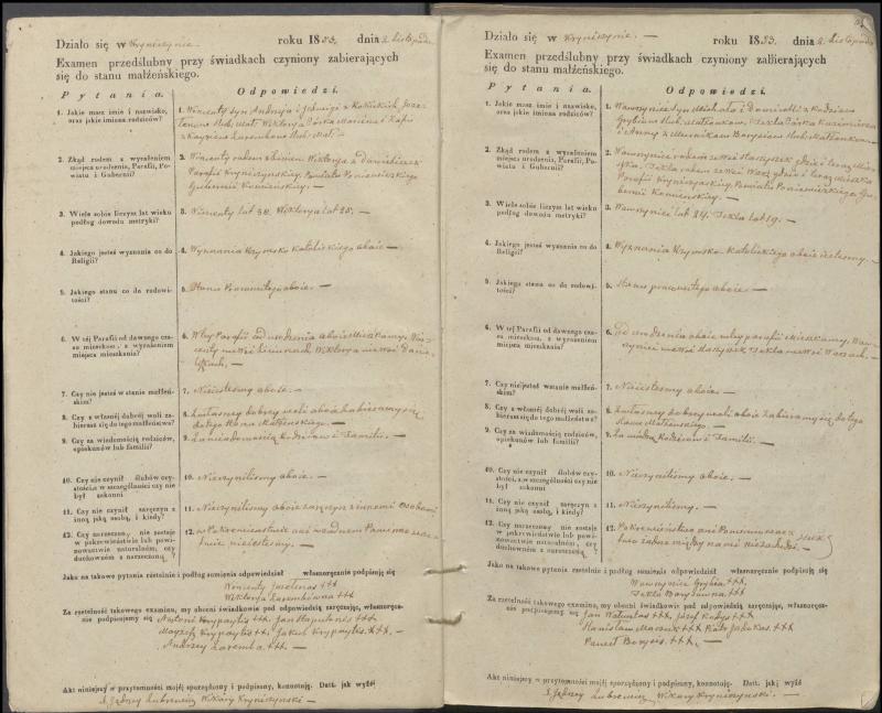 Krinčino Romos katalikų parapijos bažnyčios 1853–1862 metų priešjungtuvinės apklausos knyga