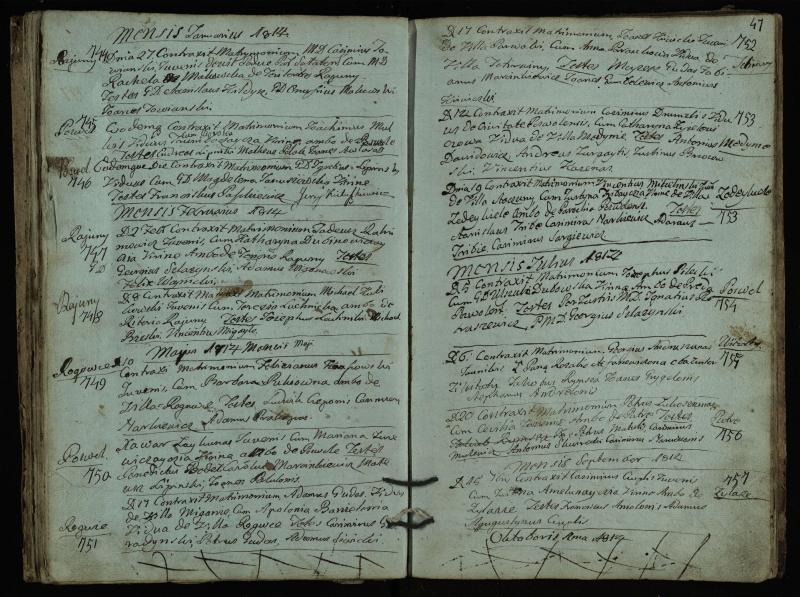Pasvalio Romos katalikų parapijos bažnyčios 1793–1824 metų jungtuvių metrikų knyga
