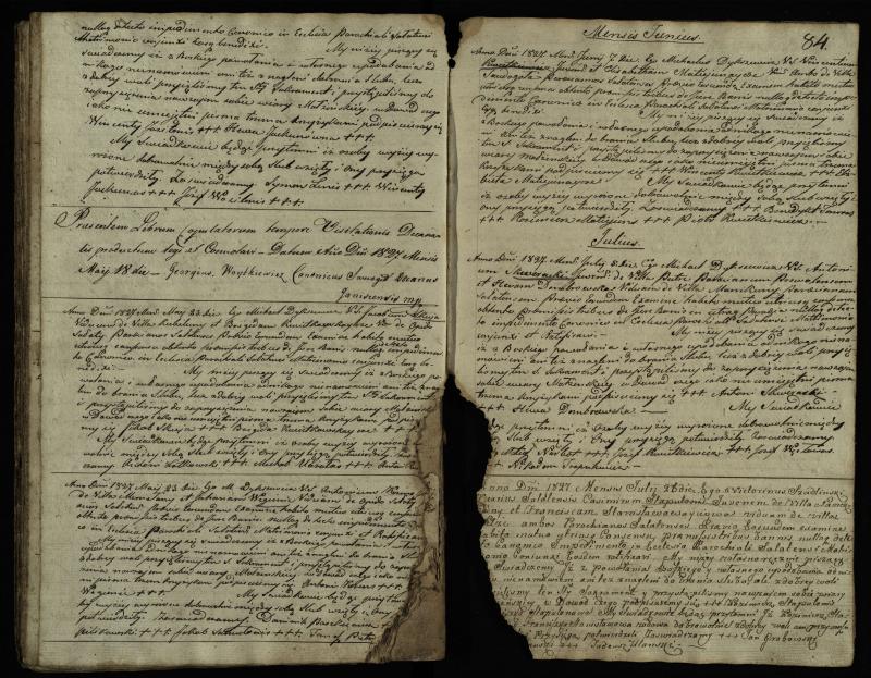 Saločių Romos katalikų parapijos bažnyčios 1819–1827 metų priešjungtuvinės apklausos knyga