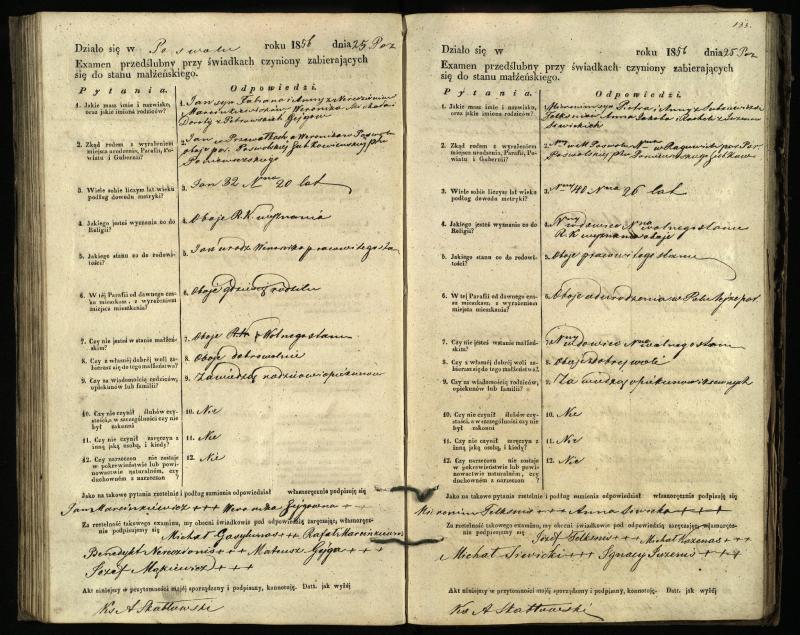 Pasvalio Romos katalikų parapijos bažnyčios 1849–1859 metų priešjungtuvinės apklausos knyga