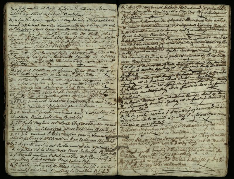 Pušaloto Romos katalikų parapijos bažnyčios 1772–1785 metų mirties metrikų knyga