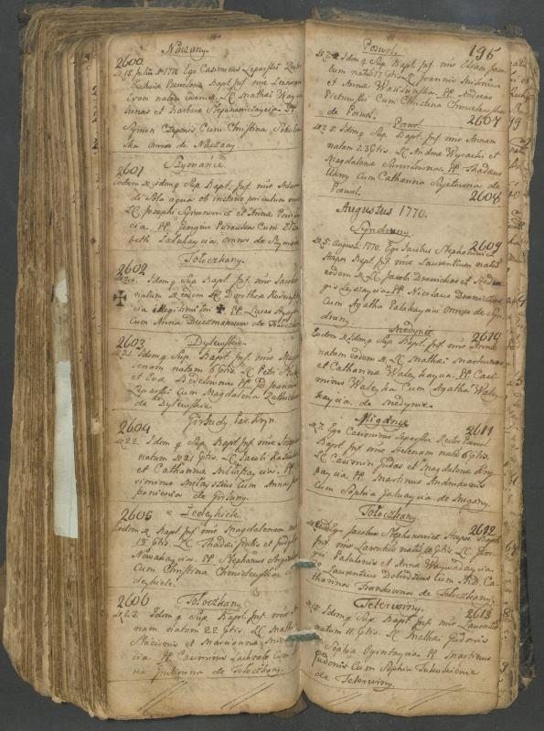 Pasvalio Romos katalikų parapijos bažnyčios 1749–1772 metų krikšto metrikų knyga