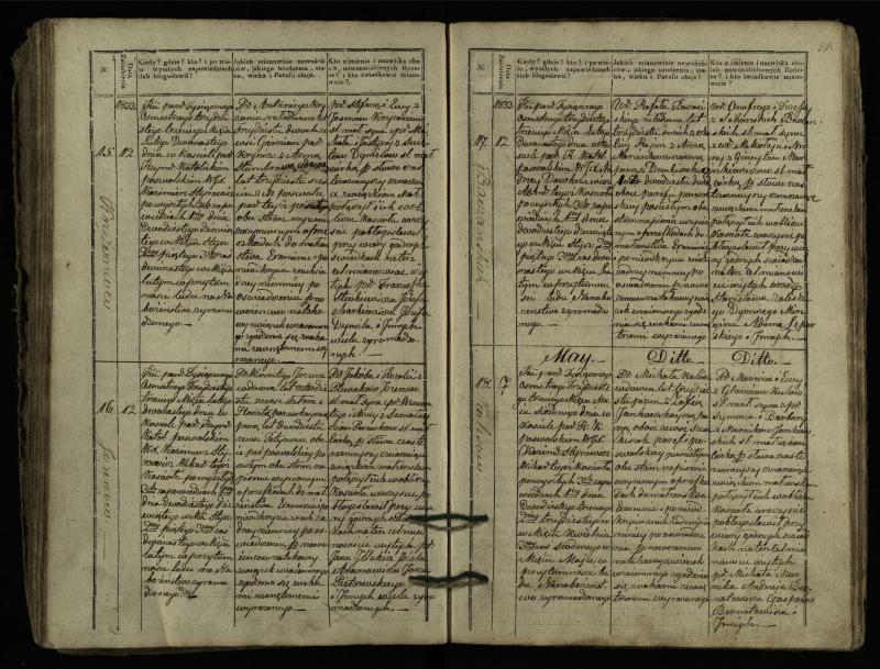 Pasvalio Romos katalikų parapijos bažnyčios 1827–1837 metų jungtuvių metrikų knyga