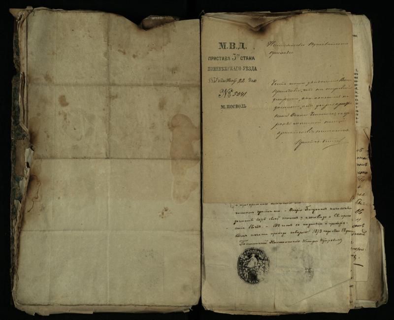 Pušaloto Romos katalikų parapijos bažnyčios 1843–1879 metų gaunamų raštų knyga