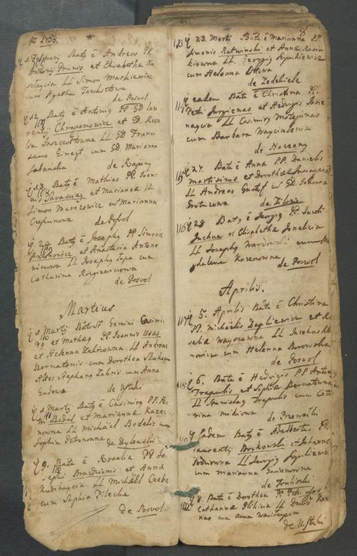 Pasvalio Romos katalikų parapijos bažnyčios 1749–1772 metų krikšto metrikų knyga