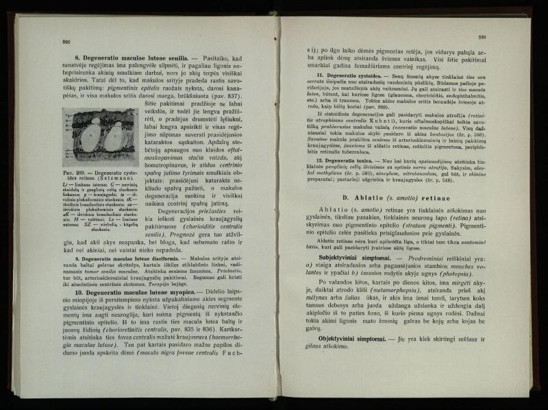 Akių ligų vadovas / Petras Avižonis. – Kaunas: Medicinos fakultetao leidinys, 1940. – VIII, 841, [2] p., 18 iliustr. lap.