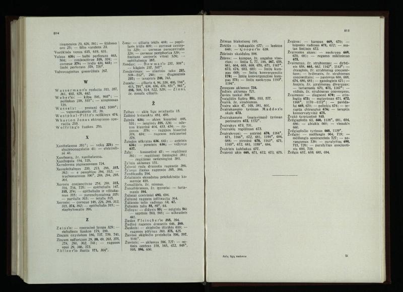 Akių ligų vadovas / Petras Avižonis. – Kaunas: Medicinos fakultetao leidinys, 1940. – VIII, 841, [2] p., 18 iliustr. lap.