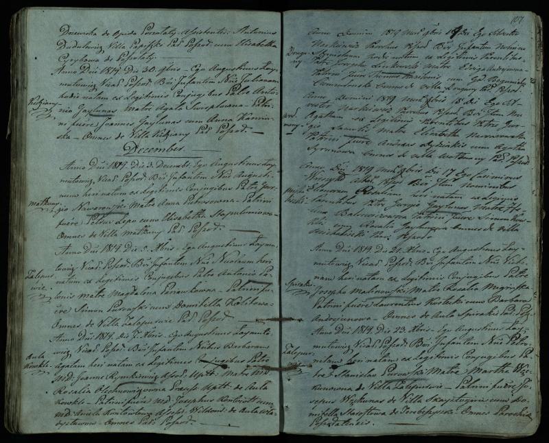 Pušaloto Romos katalikų parapijos bažnyčios 1814–1822 metų krikšto metrikų knyga