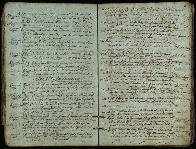 Pasvalio Romos katalikų parapijos bažnyčios 1794–1819 metų mirties metrikų knyga