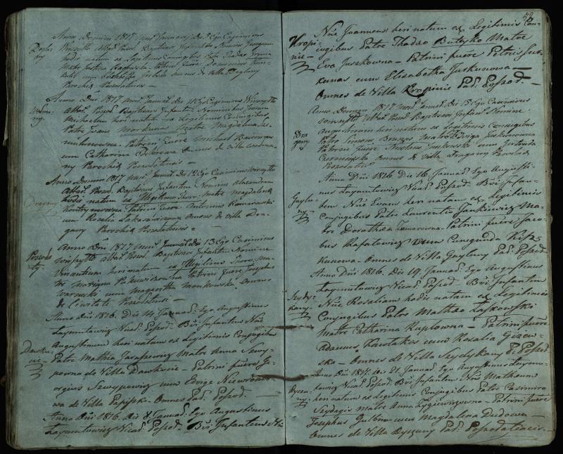 Pušaloto Romos katalikų parapijos bažnyčios 1814–1822 metų krikšto metrikų knyga