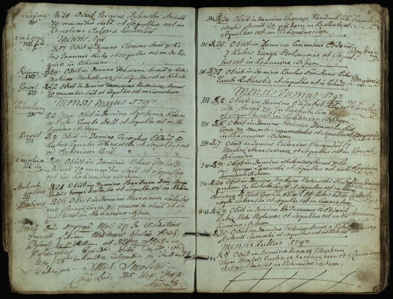 Pasvalio Romos katalikų parapijos bažnyčios 1794–1819 metų mirties metrikų knyga