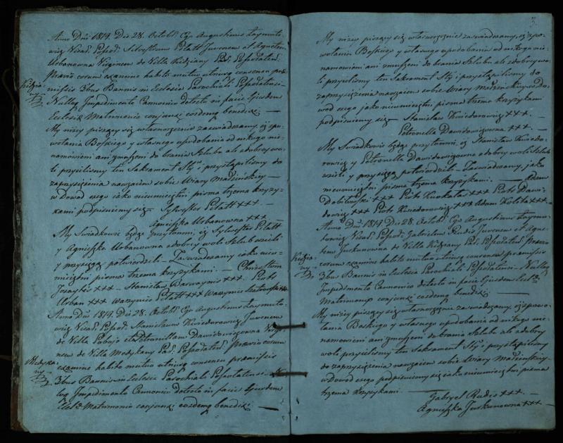 Pušaloto Romos katalikų parapijos bažnyčios 1819–1827 metų jungtuvių metrikų knyga