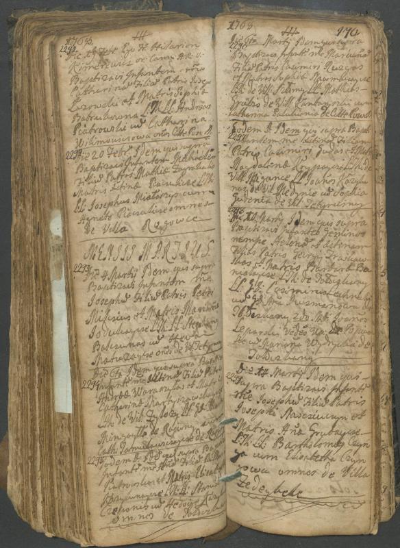 Pasvalio Romos katalikų parapijos bažnyčios 1749–1772 metų krikšto metrikų knyga