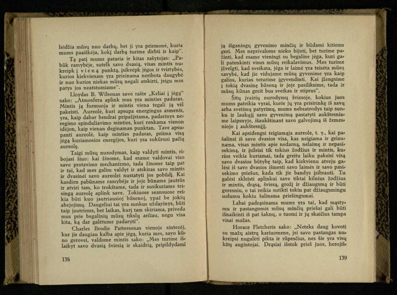Minties galybė / Orison Swett Marden. – Kaunas: Fakelo leidinys, 1937. – 149, [2] p.