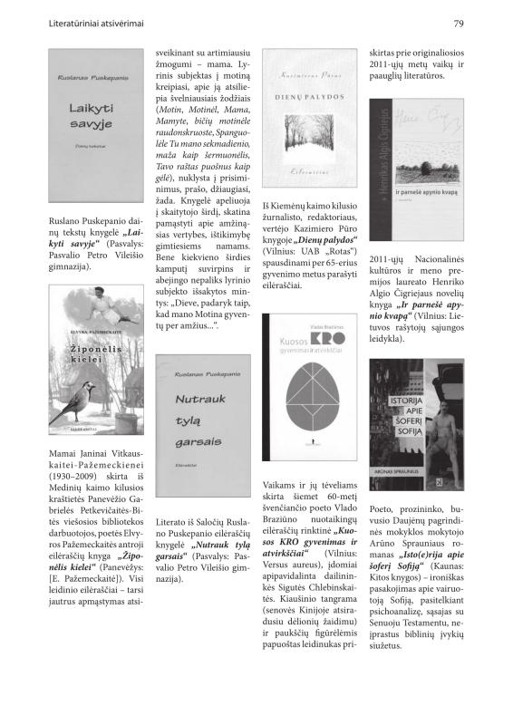 Šiaurietiški atsivėrimai : Pasvalio krašto istorijos ir kultūros žurnalas 2012, nr. 1 (32)